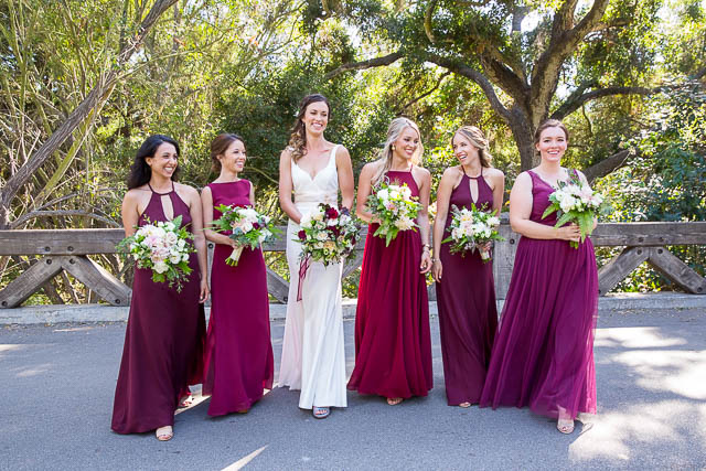 Bridal party portraits the a Glen Annie Golf Club wedding in Santa Barbara, CA.