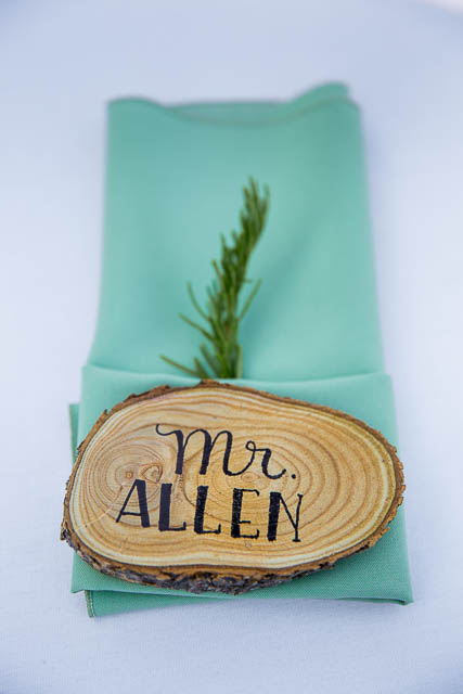 Wedding reception details at the Glen Annie Golf Club in Santa Barbara, CA.