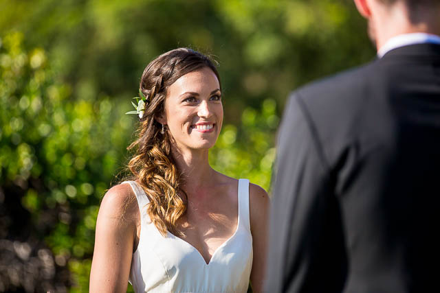 Wedding ceremony at the Glen Annie Golf Club in Santa Barbara, CA.