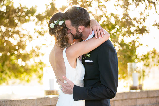 Bride and groom's sunset photos at Glen Annie Golf Club in Goleta, CA.