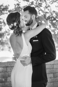 Bride and groom's sunset photos at Glen Annie Golf Club in Goleta, CA.