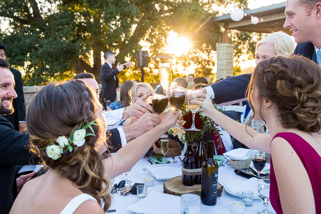 Bride and groom's sunset photos at Glen Annie Golf Club in Goleta, CA.