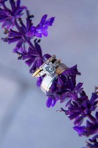 Wedding details as bride gets ready in Santa Barbara, CA.