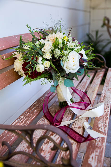Wedding details as bride gets ready in Santa Barbara, CA.