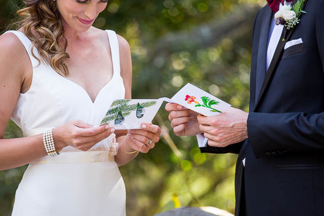 Bride and groom's first look at the Santa Barbara Glen Annie Golf Club.