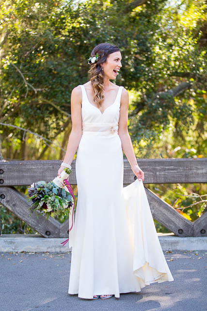 Bridal portraits at Glen Annie Golf Club.