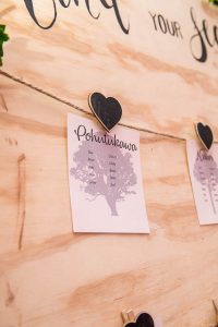 Wedding reception details at Skyline Rotorua wedding venue.