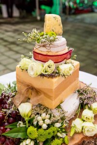 Wedding cheese cake made by Kapiti at a Rotorua New Zealand wedding.