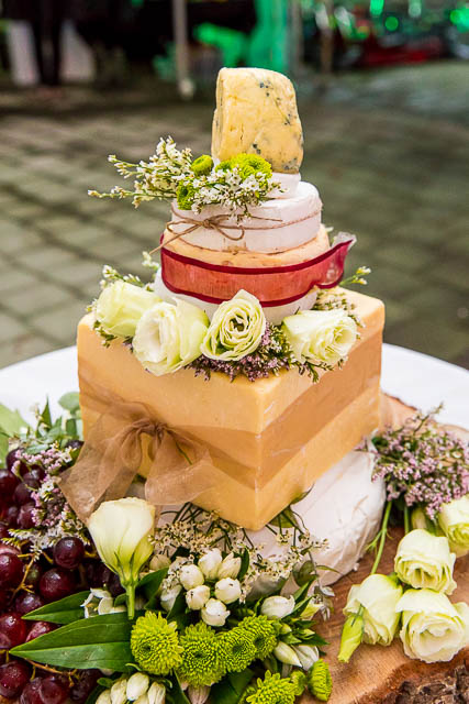Wedding cheese cake made by Kapiti at a Rotorua New Zealand wedding.