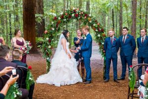 Rotorua Redwoods Forest Under the Sails wedding ceremony.