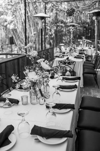 Wedding details at the garden themed The Ranch House Ojai wedding.