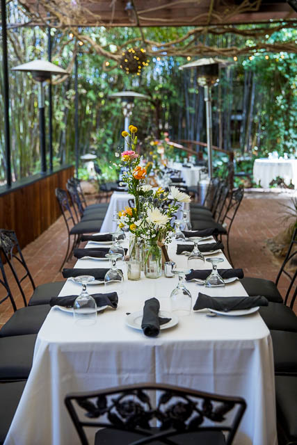 Wedding details at the garden themed The Ranch House Ojai wedding.