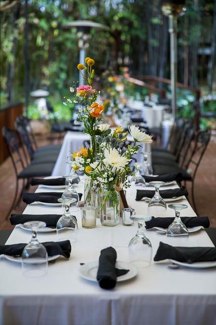Wedding details at the garden themed The Ranch House Ojai wedding.