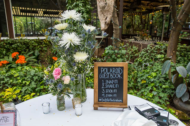 Wedding details at the garden themed The Ranch House Ojai wedding.