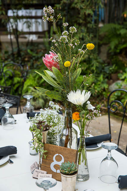 Wedding details at the garden themed The Ranch House Ojai wedding.