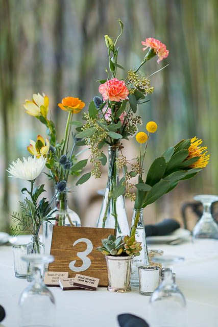Wedding details at the garden themed The Ranch House Ojai wedding.