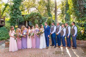 Bridal party photos at The Ranch House Ojai wedding.