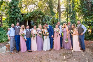 Bridal party photos at The Ranch House Ojai wedding.