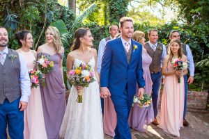 Bridal party photos at The Ranch House Ojai wedding.
