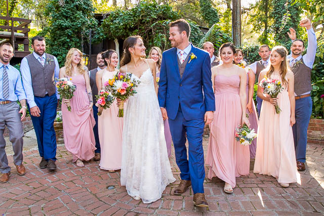 Bridal party photos at The Ranch House Ojai wedding.