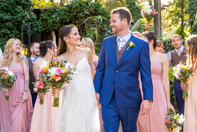Bridal party photos at The Ranch House Ojai wedding.