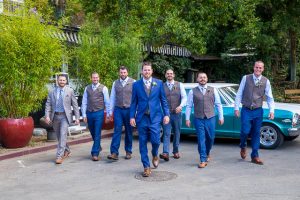 Groom and groomsmen at The Ranch House Ojai wedding.