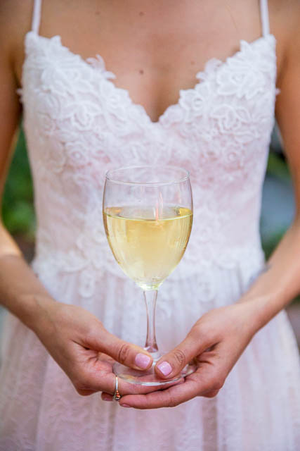 The bride and her bridesmaids during The Ranch House Ojai wedding.