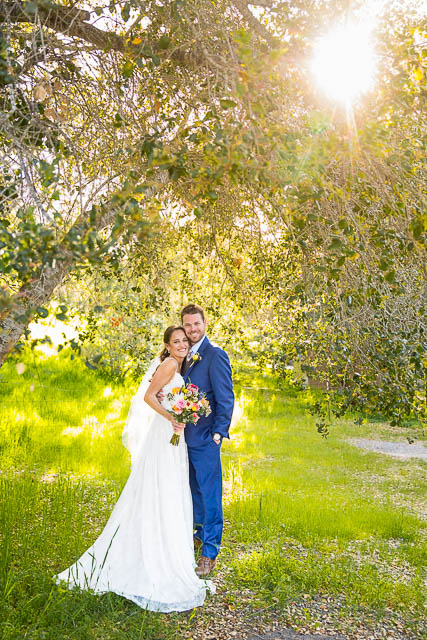 Bride and groom portraits at the Ojai wedding.
