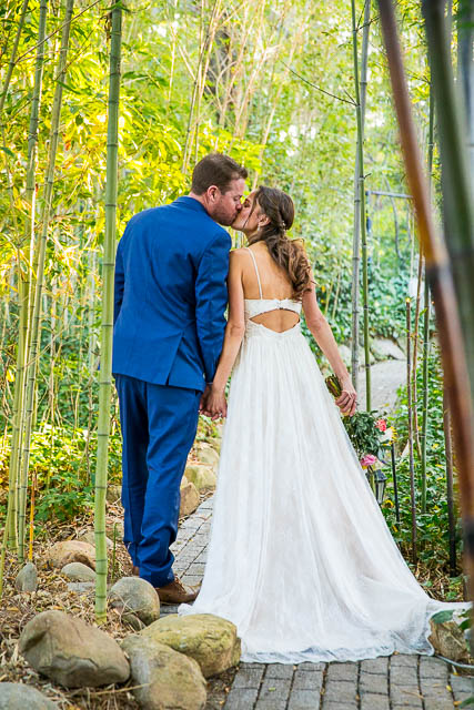 Bride and groom sunset photos at The Ranch House Ojai wedding.