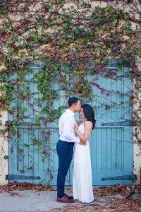 Candid photos of Bride and groom during their Santa Barbara engagement photoshoot.