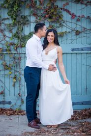Candid photos of Bride and groom during their Santa Barbara engagement photoshoot.