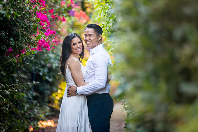 Candid photos of Bride and groom during their Santa Barbara engagement photoshoot.