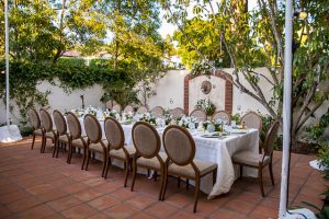 Wedding reception details at the Belmond El Encanto Wedding in Santa Barbara, California.