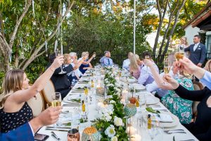Belmond El Encanto Hotel wedding reception.
