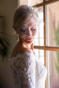 Bride getting ready for her Villa Verano wedding.