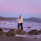 Engagement photos at the beach in Santa Barbara.
