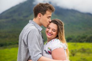 Engagement photos at La Fortuna, Costa Rica.