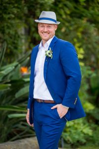 Stylish Groom at his Santa Barbara Courthouse elopement.