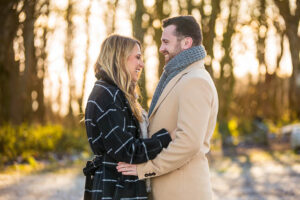 Close-up of couple laughing together