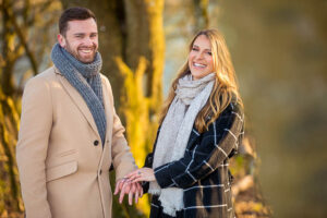 Close-up of couple laughing together