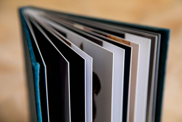 Heirloom wedding album for wedding clients.